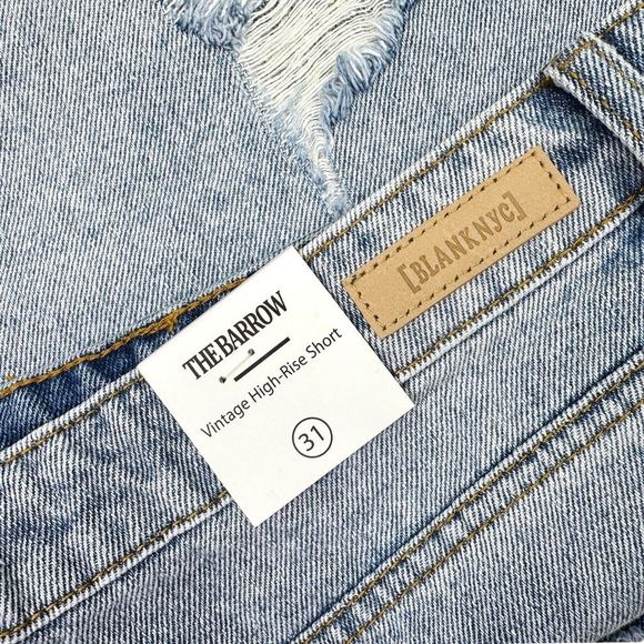 Blank NYC The Barrow Vintage High-Rise Shorts - Size 31 - Picture 5 of 5